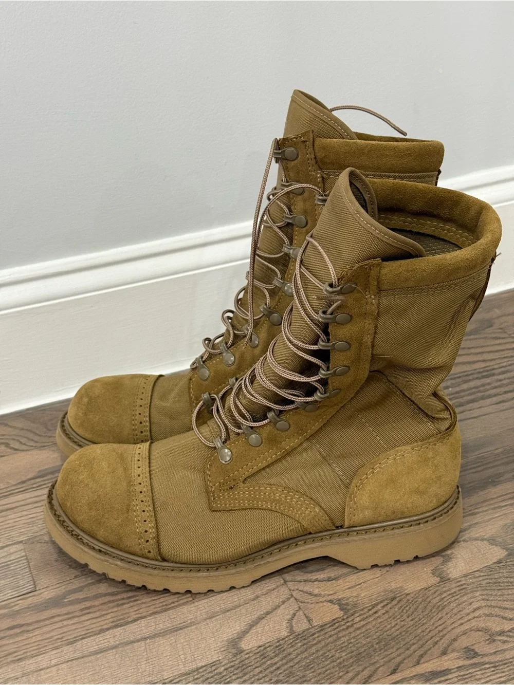 New 10.5 EE Men’s Corcoran 10” Cordura Coyote Marauder Steel Toe Boots